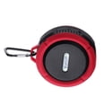 thumbnail image 4 of Matsuzay C6 Altavoz Bluetooth inalámbrico portátil Caja de sonido a prueba de agua con ranura para tarjeta HookTF Manos libres con ventosa para Cables de audio/vídeo Rojo, 4 of 5