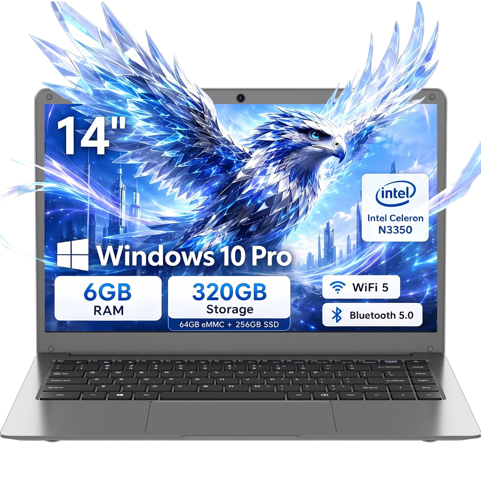 Windows 11 Pro Laptop 15.6inch, 12GB RAM 512GB SSD, 12th Gen Intel