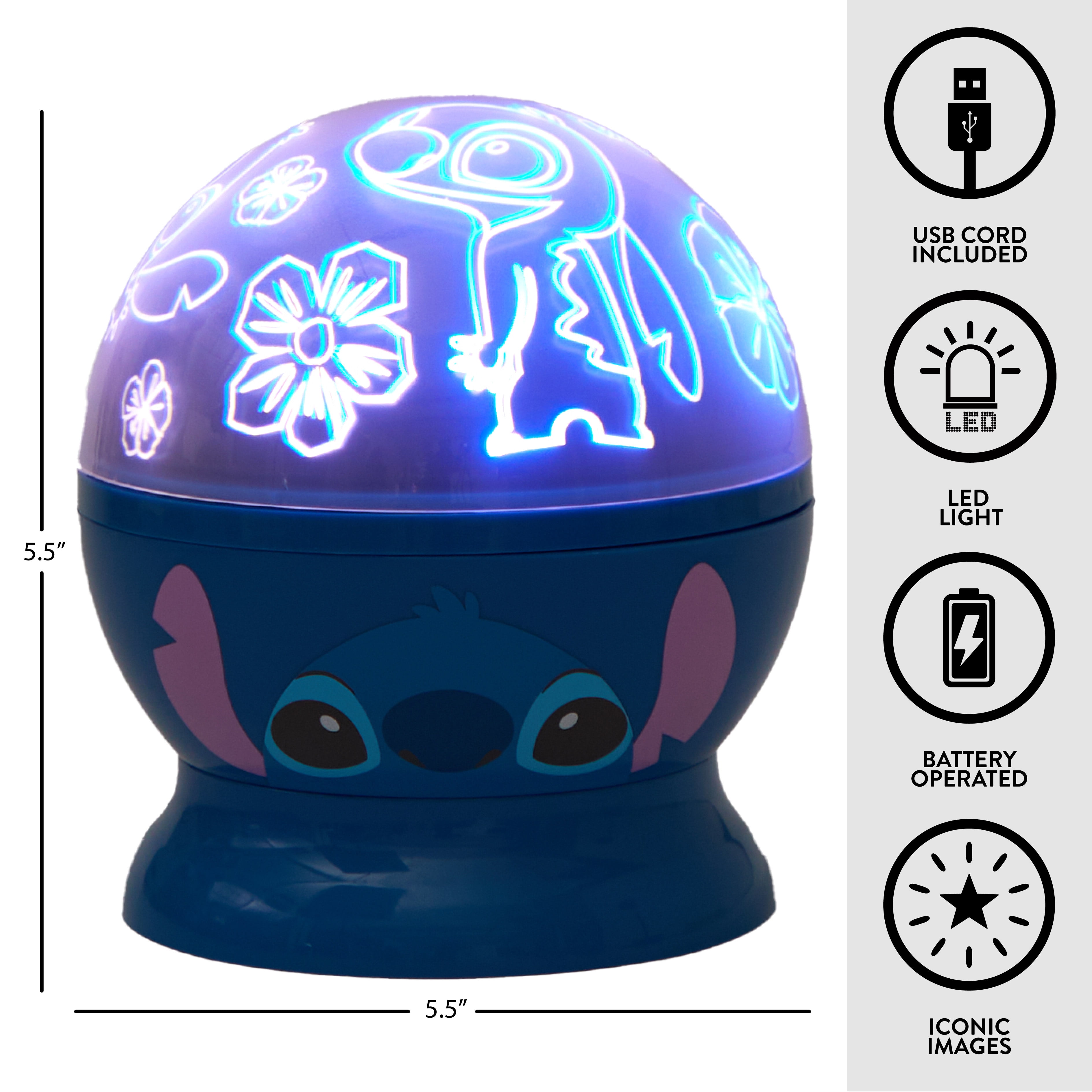 Disney Stitch Rotating Projector Lamp, 5.5 