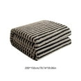 thumbnail image 3 of Throw Blanket, 59x79 Soft Cozy Striped Throw Blankets for Couch, Sofa, Bed, Travel, Lightweight Fluffy Warm Plush Decorative Blankets for Women, Men,Kids Gift, 3 of 6