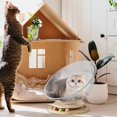 thumbnail image 3 of Adorable Cat Bed, Cozy Kitty Bed, Charming Cat Sleeping Spot, Transparent Cat, 3 of 5