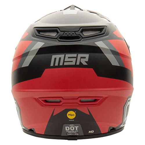 MSR Mav4 Inertia w/MIPS Dirt Bike Motocross Helmet (X-Small, Red)