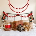 thumbnail image 6 of Lsupdaol 4 Pieces Felt Pom Poms Garland Ball 6.6ft Wedding Hanging Banner Ball Garland for Wall Decoration Festivals Room Home Birthday Summer Chiristmas Party(Red), 6 of 13