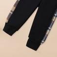 thumbnail image 6 of Plaid Hoodie Clothes Set for Baby Boys, Long Sleeve Button Down Hoodied Sweatshirt Elastic Drawstring Pants Fall Winter Outfits Set, 6 of 9