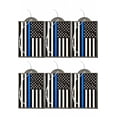 thumbnail image 2 of Elektroplate Automotive Air Fresheners Police Thin Blue Line USA Flag New Car Scent 6-Pack, 2 of 5