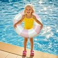 thumbnail image 3 of Large Swim Ring with Handles Inflatable Pool Floats Classic Striped Tubes for Summer for Pool Parties and Beach Activities, 3 of 5