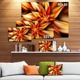 thumbnail image 2 of Designart - Beaux Pétales de Fleurs Bruns - Impression sur Toile Florale, 2 of 2