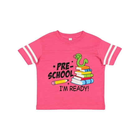 

Inktastic Bookworm Ready for Preschool Gift Toddler Boy or Toddler Girl T-Shirt