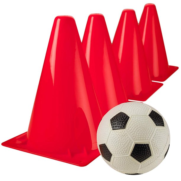 Kicko SOCCER TRAINING SET 7" MINI TRAFFIC CONE OUTDOOR TRAINING SET
