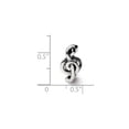 thumbnail image 3 of FB Jewels Sterling Silver Reflections Treble Clef Bead, 3 of 3