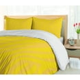 thumbnail image 5 of Ambesonne Zebra Print Duvet Cover Sets, Animal Skin Lines, 2-Queen, Yellow and Mustard, 5 of 7