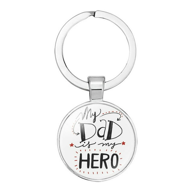 EGNMCR Room Decor, Home Decor Father's Day Birthday Gift for Father Keychain Gifts Idea Key Ring Key Chain Key Ring