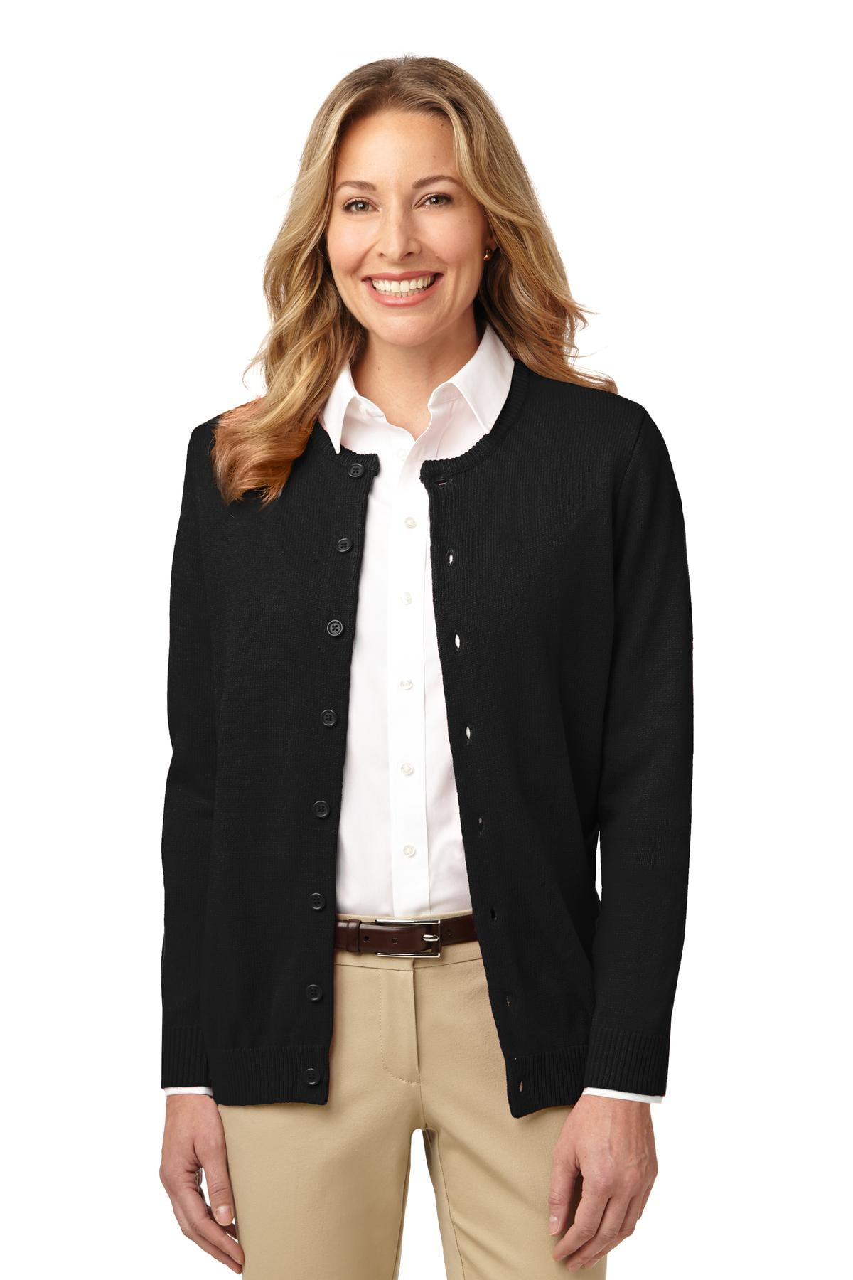 womens black cardigan sweater