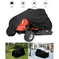 Riding Lawn Mower Cover Heavy Duty Waterproof Protective Outdoor Dustproof Riding Lawnmower Tractor Cover Fits Deck up to 54", Black
