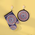 thumbnail image 4 of CNKOO 2Pcs Printed Heat Insulated Glove Mitten with Pot Pad Mat Kitchen Baking Tools, 4 of 10