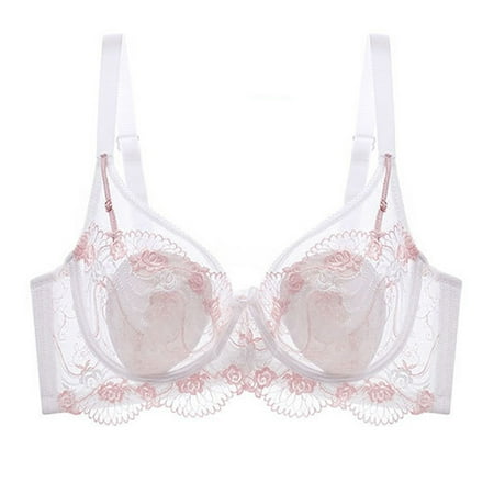 Mothers Day Tawop Comfortable Bras for Women Summer Push Up Wireless Minimizer Comfortable Lace Sexy Bra