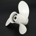 thumbnail image 6 of 2X 6G1-45941-00-El for 6-8Hp 8 1/2 x 8 1/2 Boat Outboard Propeller White Aluminum Alloy 7 Spline Tooths, 6 of 9