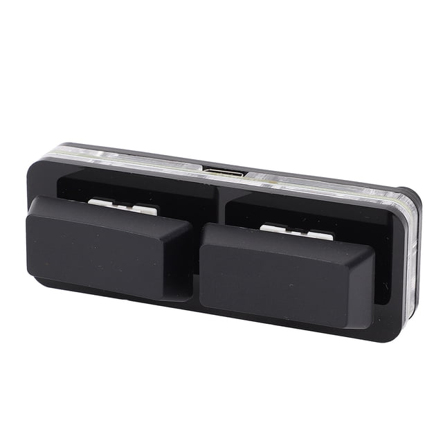 Teclado Para Juegos Programable De 2 Teclas, Teclado Mecánico Intercambiable En Caliente Con Cable Usb Rgb Con Función De Memoria, Conexión Por Cable Tipo C, Amplia Aplicación,