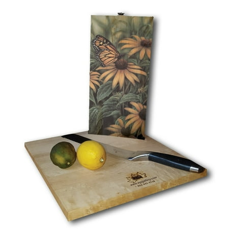 

WGI Gallery Monarch Butterfly Wood Cutting Board 6 H x 12 W
