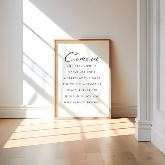 Come In And Stay Awhile Entryway Wall Decor