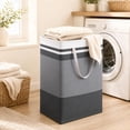 thumbnail image 6 of Xmushyra 2 Pack Large Laundry Baskets, Laundry Hampers, Freestanding Waterproof Collapsible Clothes Basket with Easy Carry Handles in Laundry Room Bathroom Bedroom Dorm,75L, 6 of 6