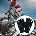 thumbnail image 3 of comerut Sunscreen Gloves Solid Color High Elastic Breathable Non-slip Half-Finger Gloves Sun-Protection Spandex Women Men Summer Outdoor Cycling Gloves Sports Accessories, 3 of 8