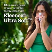 Kleenex Ultra Soft 3-Ply Flat Box Facial Tissues, 1 Pack (120 Total Tissues)