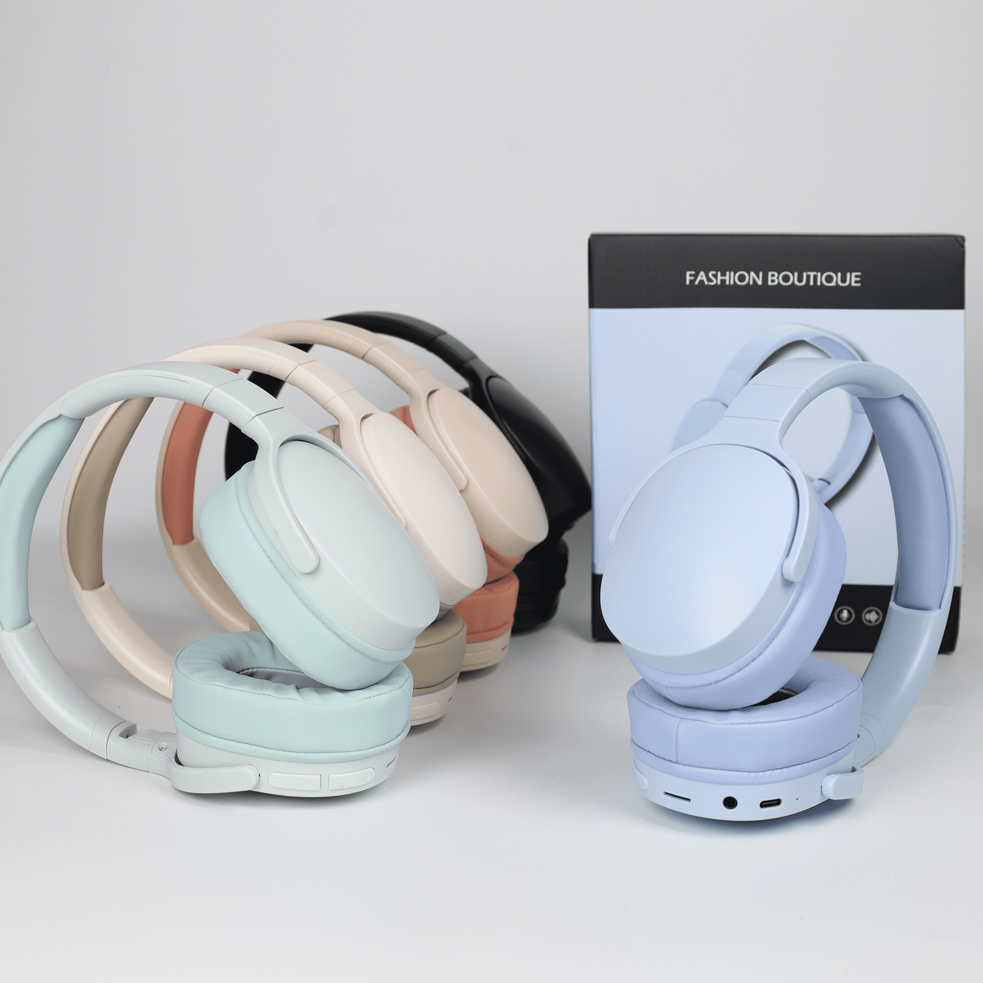 Wireless Over-Ear Noise-Canceling Bluetooth 5.3 Headphones with Hi-Res Audio and Long Playtime