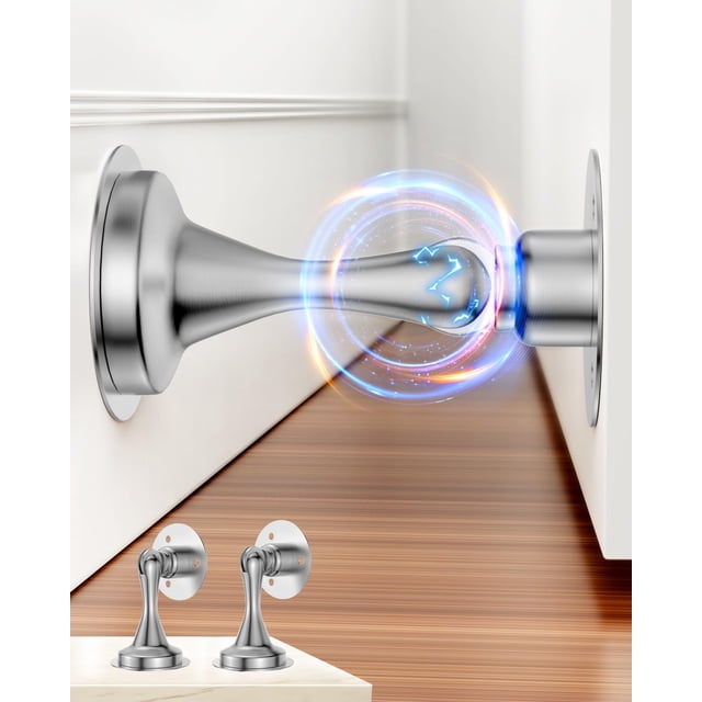 Tapones de puerta HELEMAN cierre magnético para puerta paquete de 2 unidades acero inoxidable S