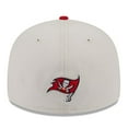 thumbnail image 4 of Men's New Era Stone/Red Tampa Bay Buccaneers 2023 NFL Draft Low Profile 59FIFTY Fitted Hat, 4 of 6