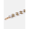 thumbnail image 3 of No Boundaries Women's Game Day Beaded Strap, Tan & White Checkered, 3 of 3