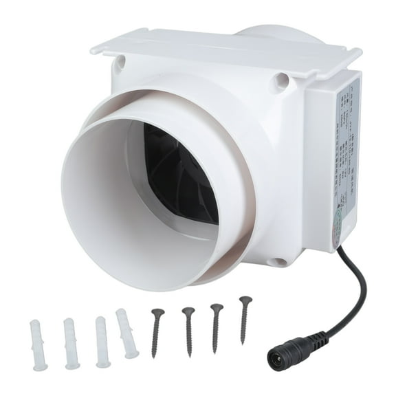 12V Quiet Inline Pipe Ventilation Exhaust Fan Suitable For Heating Cooling ome Garden Bathroom Extractor Ventilation