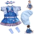 thumbnail image 1 of Set de ropa Reborn Baby Dolls para niña de 43 a 56 cm con accesorios, 1 of 5