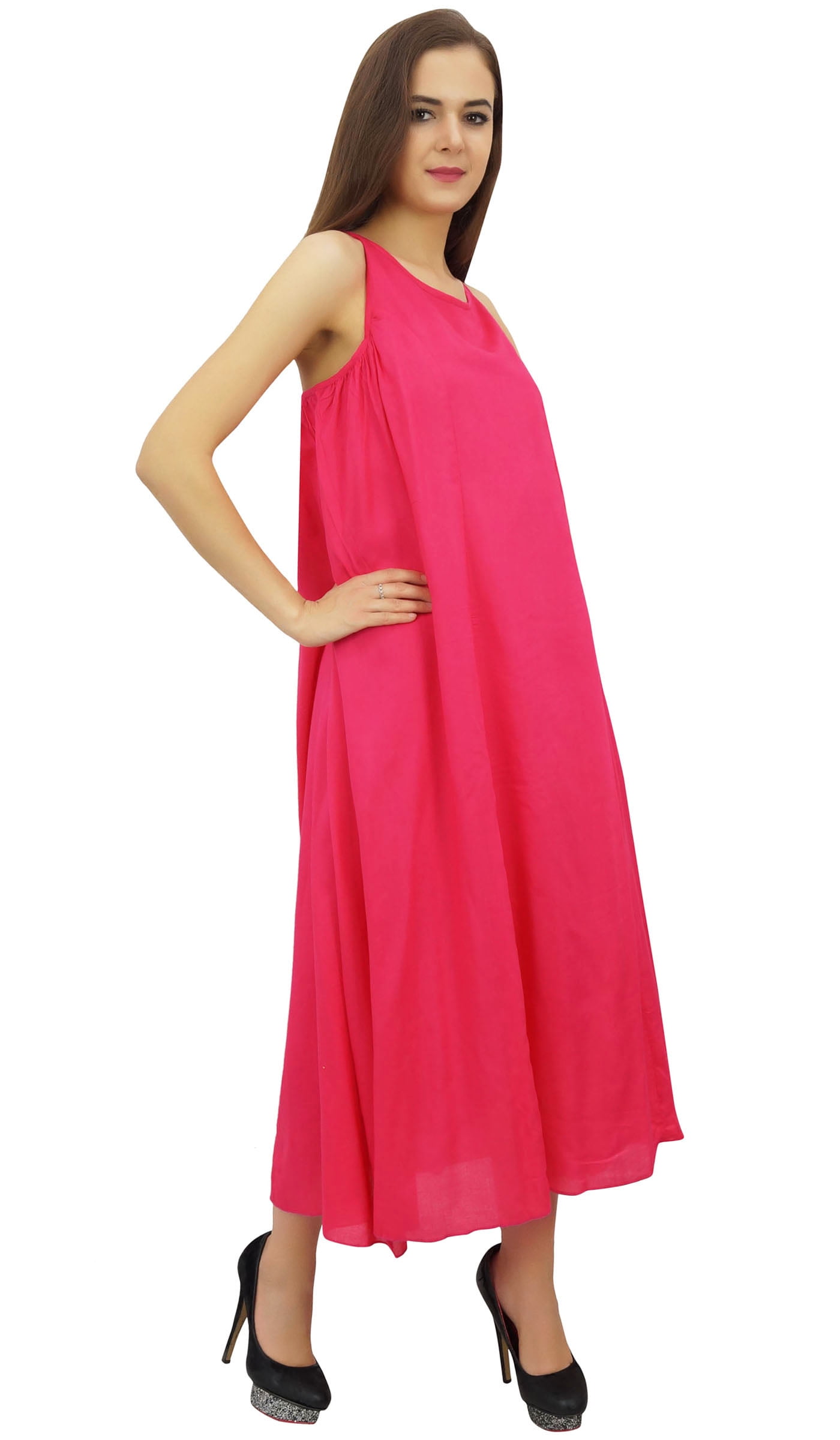 Bimba Women's Casual Crimson Cotton 