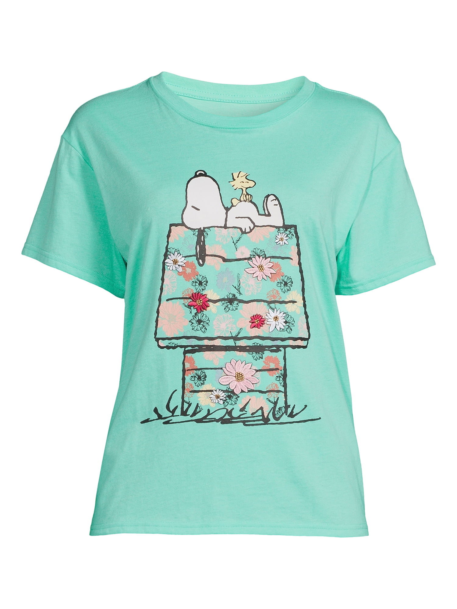 Peanuts Junior\' Snoopy Floral T-Shirt