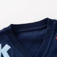 thumbnail image 5 of CYRBOKO Sweaters for Toddler Girls, Long Sleeve Cotton Loose Knit Winter Cardigans Navy Size 3-4 T, 5 of 8