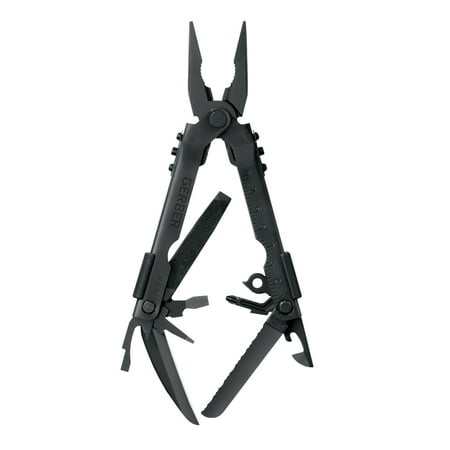 UPC: 0013658475502 | Gerber Multi-Plier 600 Basic – Needlenose One-Hand Opening Multi-Tool – Black with Sheath