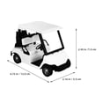thumbnail image 2 of BESTYASH 2Pcs White Alloy Golf Cart Model with High Realism for Desktop and Scene Building, 2 of 8