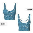 thumbnail image 5 of Picia Dinosaur Skull Sports Bra for Women,Padded Strappy Sports Bras Medium Support Yoga Bra with Removable Cups,Running Yoga Bra-Medium, 5 of 9
