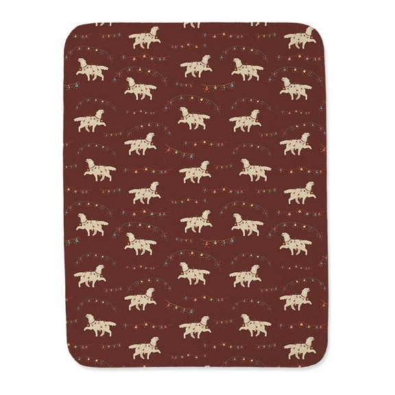 Golden Retriever Christmas Blanket  -Image by Shutterstock,