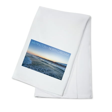 Wilmington, North Carolina, Sunset at Wrightsville Beach (100% Cotton Tea Towel, Decorative Hand Towel, Kitchen and Home)