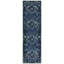 SAFAVIEH Vintage Hamadan Dania Oriental Runner Rug, Blue/Grey, 2'3" x 12'