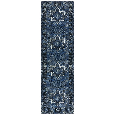 SAFAVIEH Vintage Hamadan Dania Oriental Runner Rug, Blue/Grey, 2'3" x 10'