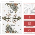 thumbnail image 6 of SM-XLHN Red Xmas Tree Merry Christmas Kitchen Towels Dish Towels, 18x26 Inch Holiday Gloves Ball Hello Winter Decoration Hand Towels Set of 4, 6 of 6