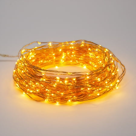 Reactionnx 200LED 66FT Starry Led String Light Waterproof Copper Wire Fairy Lights for Party Wedding with USB Control Light Brightness