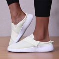 thumbnail image 6 of VeFlora Women's On Backless Mule Sneakers, Breathable Knit Platform Walking Shoes, Comfortable Arch Support Casual Non- Orthopedic Shoes for Everyday(Light Green/42), 6 of 9