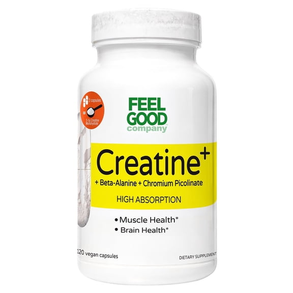 FEELGOOD Company Creatine  120 Vegan Capsules