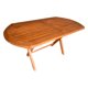 thumbnail image 1 of Mesa Plegable Ovalada De Madera Sólida, 150x80 – Rústico Tratable NATIVO MUEBLES JARDIN, 1 of 5