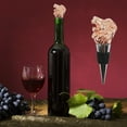 thumbnail image 1 of Vaidha Bouteille en Verre Liège Vin Liège Tête de Lion Protecteur de Vin Acier Inoxydable Boisson Liège Bouteille de Champagne Liège, 1 of 3