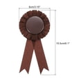 thumbnail image 2 of Uxcell Blank Award Ribbon, Ribbon Honorable Prize Recognition Ribbon, Brown 12Pcs, 2 of 5